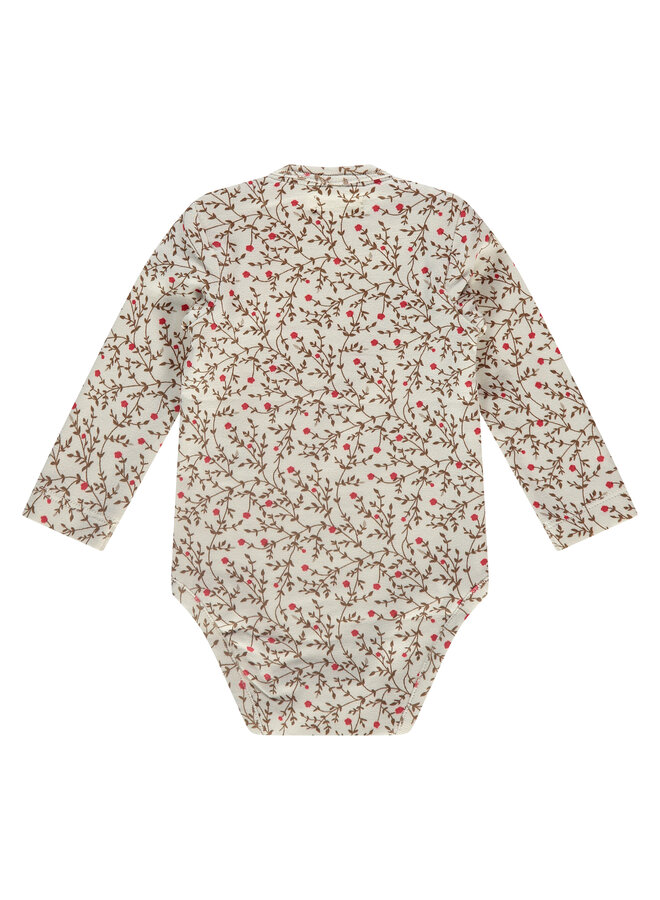 A Tiny Story - Baby romper long sleeve – creme aop