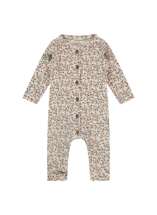 Baby suit long sleeve – creme aop