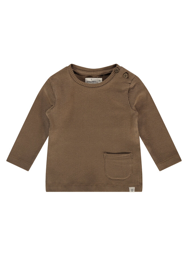 A Tiny Story - Baby t-shirt long sleeve – coffee