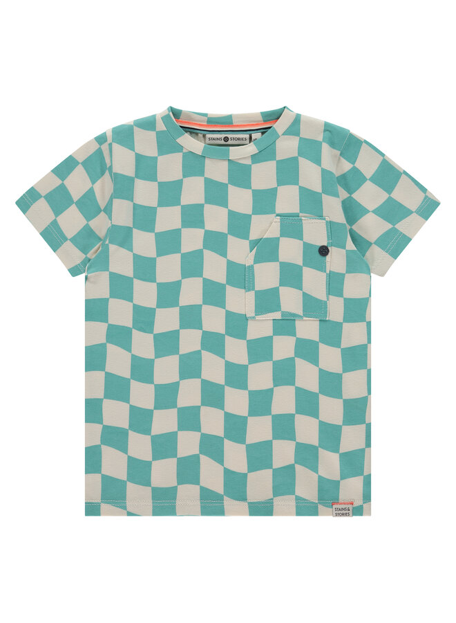 Stains & Stories - Boys t-shirt short sleeve – turquoise