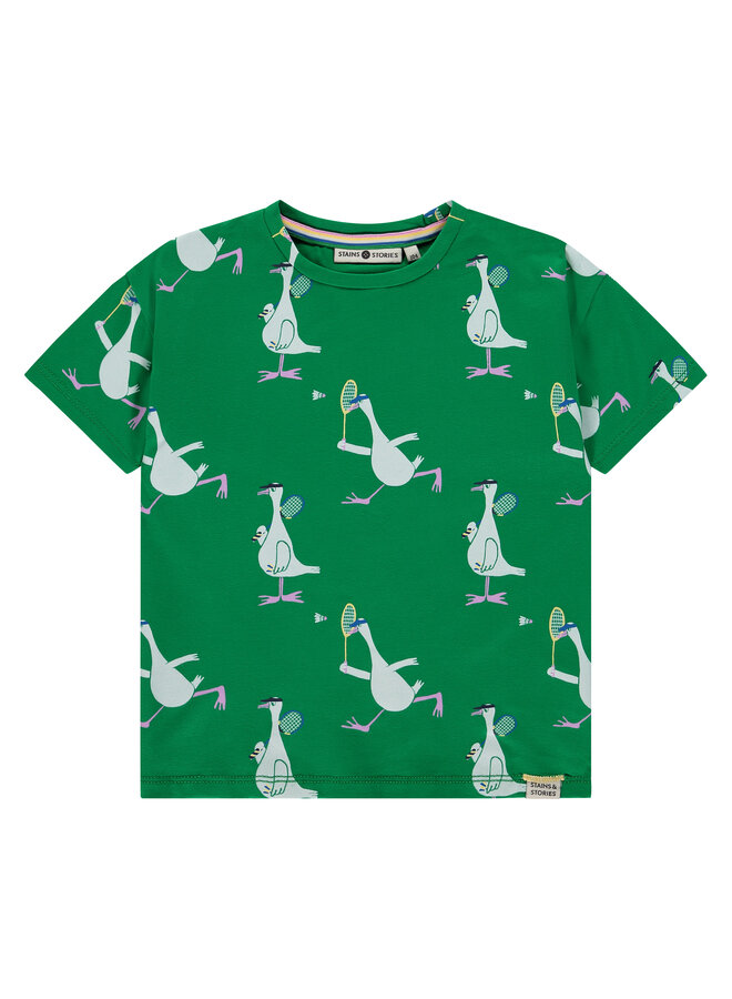 Boys t-shirt short sleeve – green aop