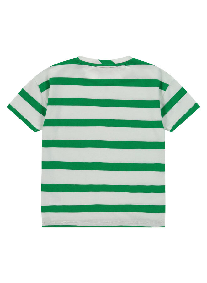 Stains & Stories - Boys t-shirt short sleeve – green stripe