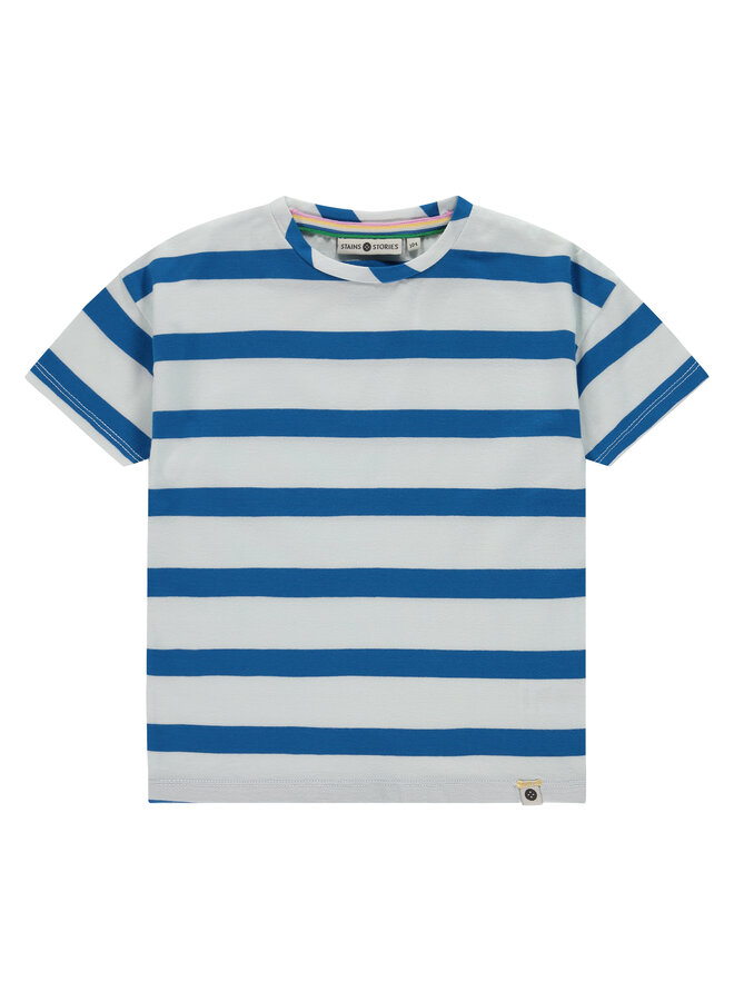 Stains & Stories - Boys t-shirt short sleeve – river stripe
