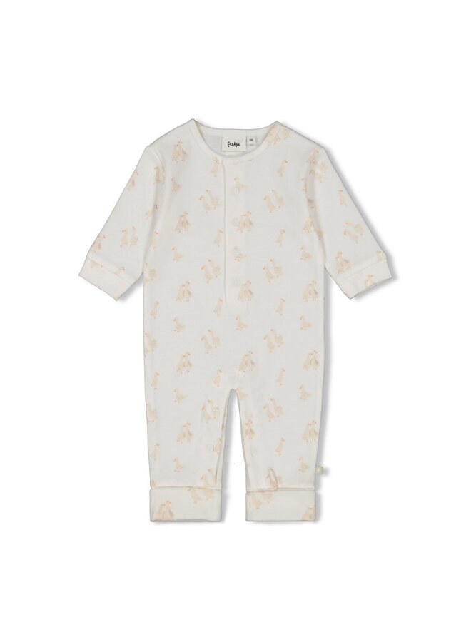 Pak omslagvoet AOP - Little Duck – offwhite