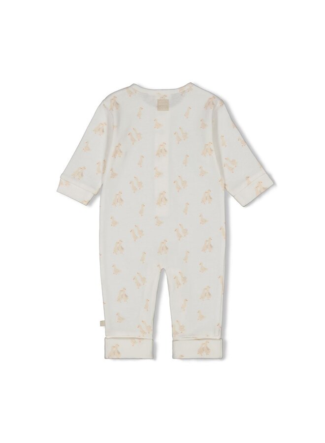 Feetje - Pak omslagvoet AOP - Little Duck – offwhite