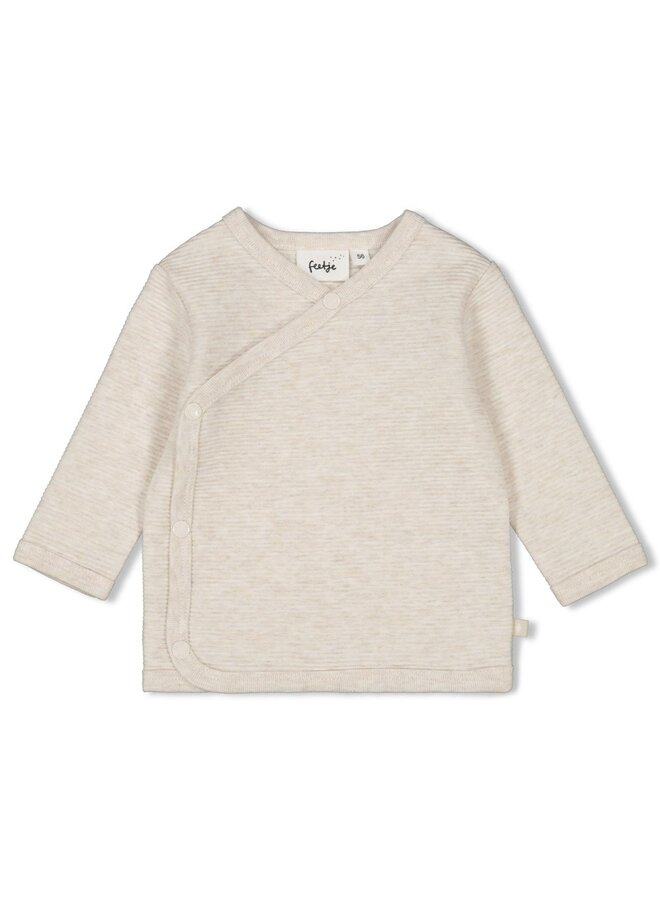 Feetje - Overslagshirt - Little Duck – offwhite melange