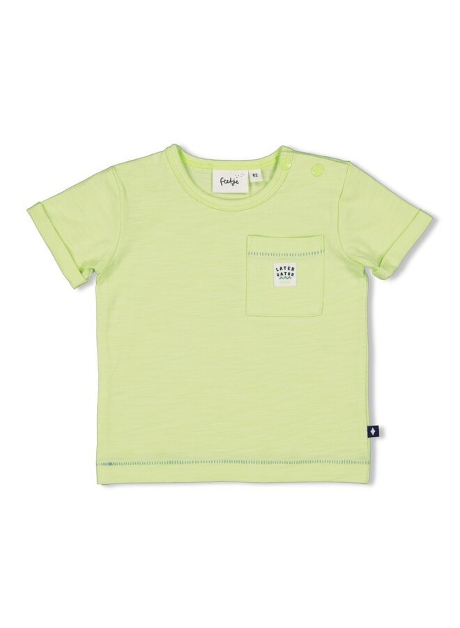 Feetje  - T-shirt - Later Gator – lime