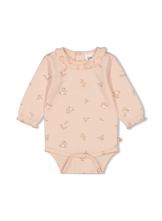 Romper AOP - Bloom With Love – roze