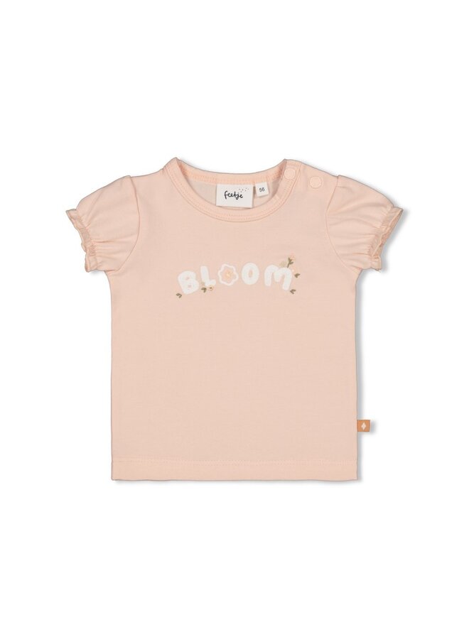 Feetje - T-shirt - Bloom With Love – roze