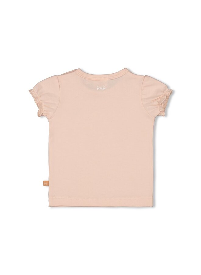 Feetje - T-shirt - Bloom With Love – roze