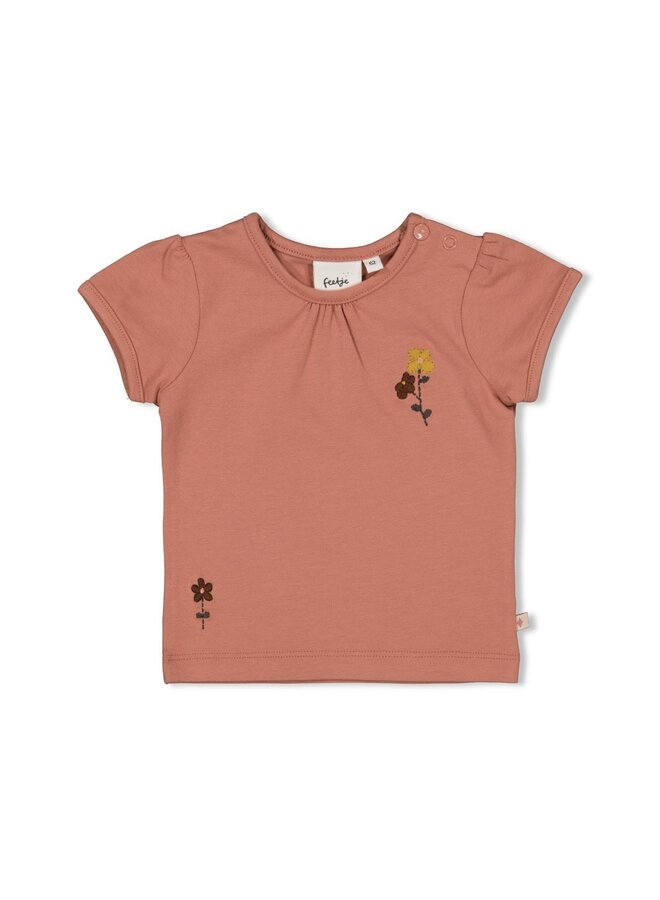 Feetje - T-shirt - Wild Flowers – berry