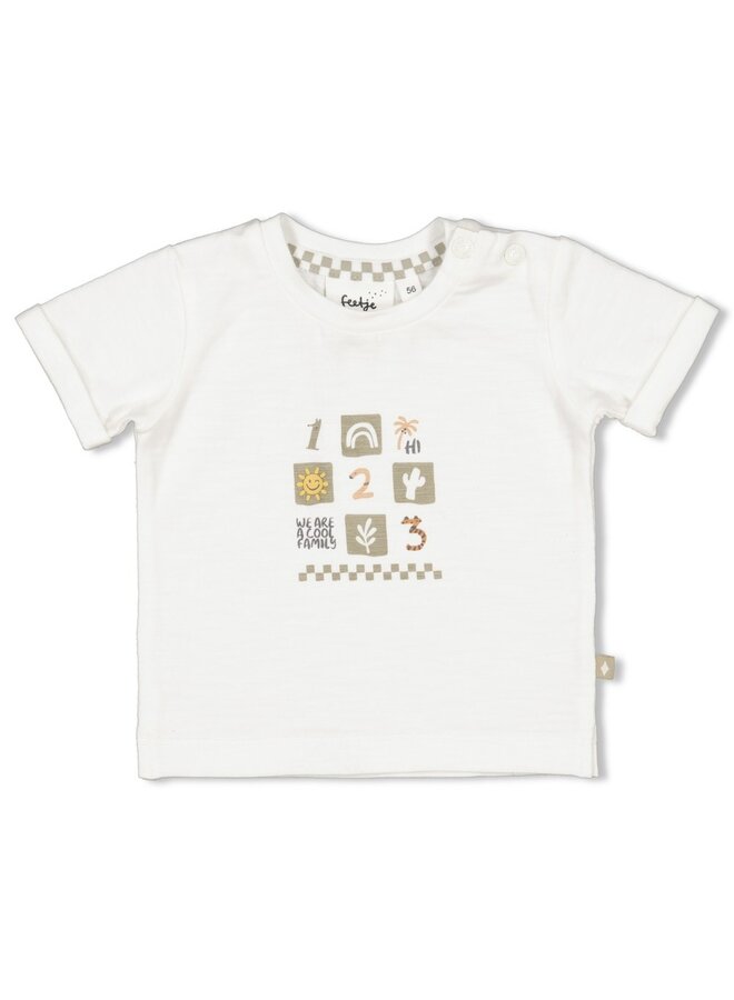 Feetje  - T-shirt - Cool Family – offwhite