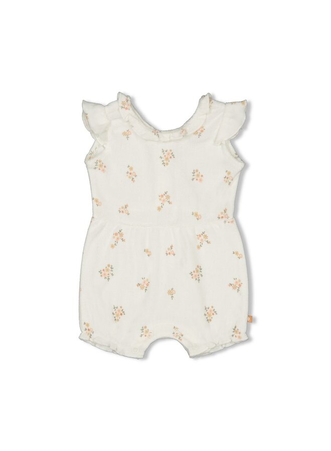 Feetje - Playsuit AOP - Bloom With Love – offwhite