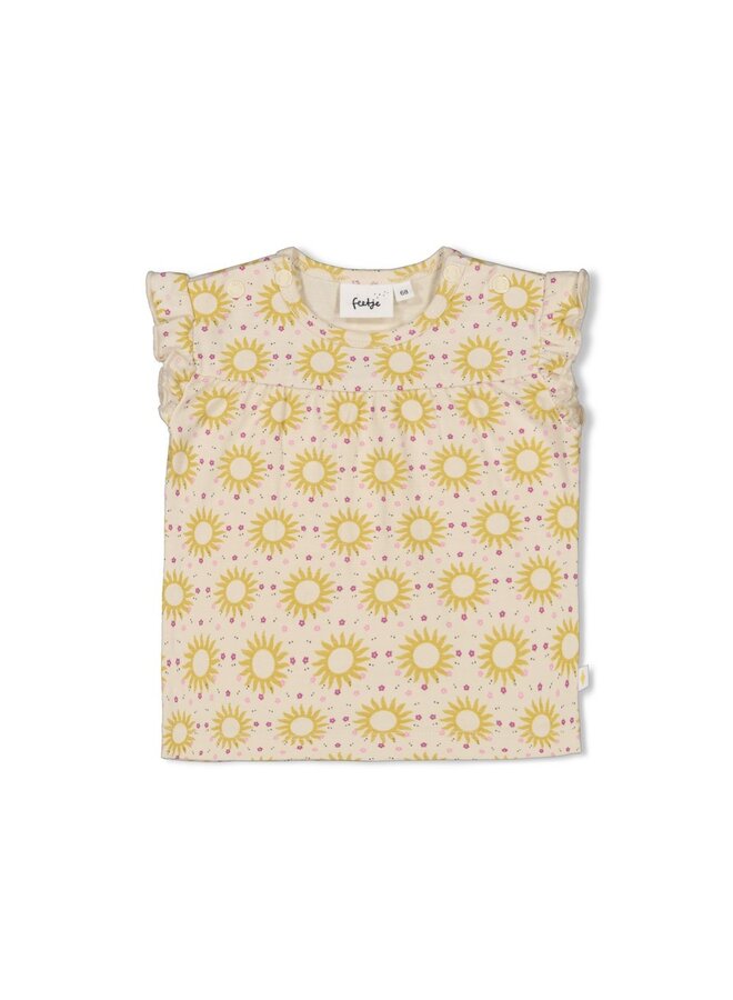 T-shirt AOP - Sunny Love – offwhite