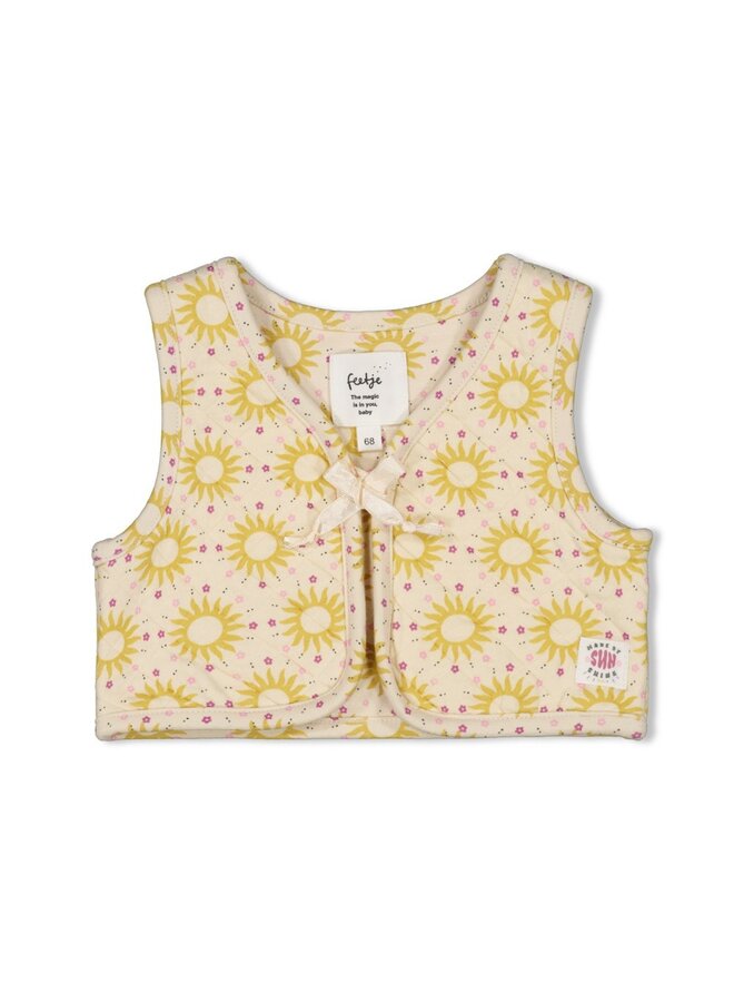 Gilet AOP - Sunny Love – offwhite