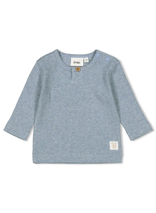 Feetje - Longsleeve – A-Roarable – indigo melange