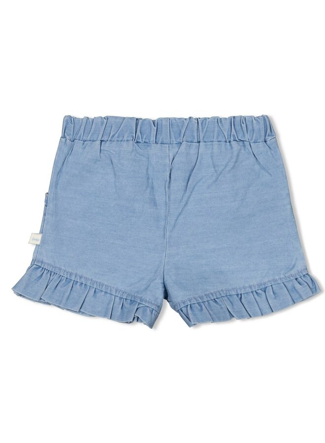 Feetje - Short ruches - Summer Denims – licht blauw denim