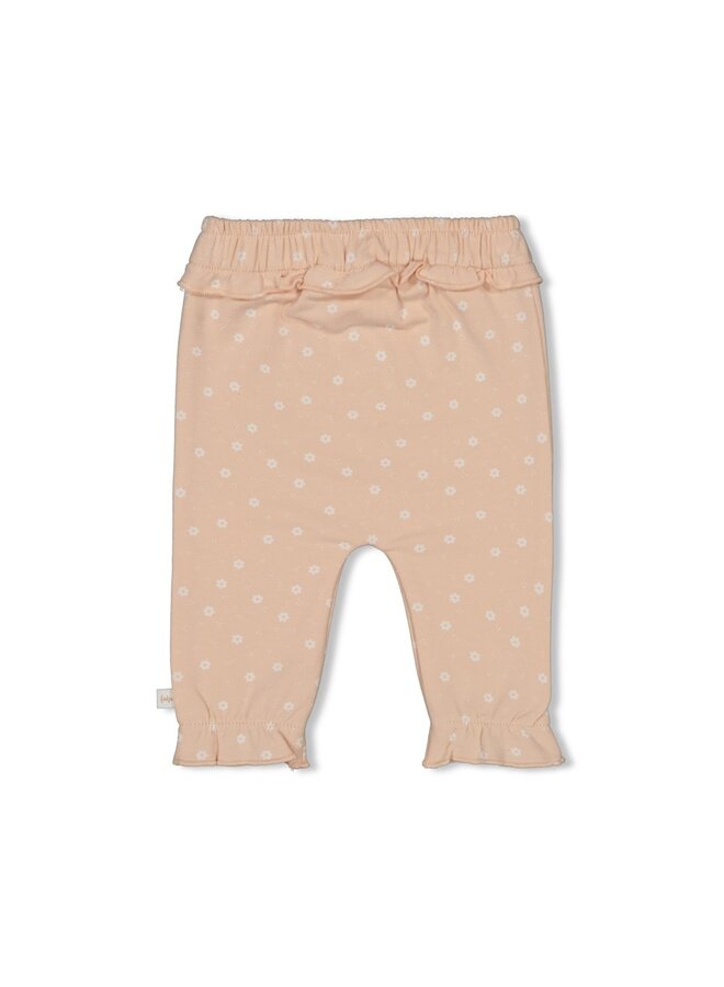 Feetje  - Broek ruches AOP - Strawberry Fields – roze