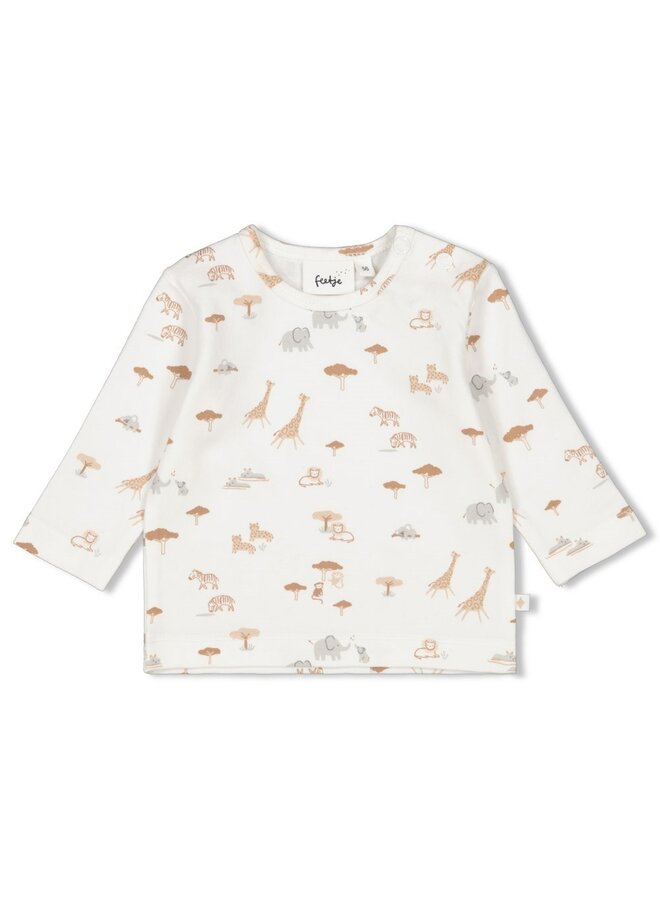 Feetje - Longsleeve AOP - Welcome Wild One – offwhite