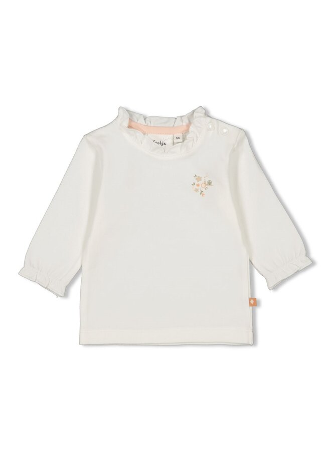 Feetje - Longsleeve - Bloom With Love – offwhite