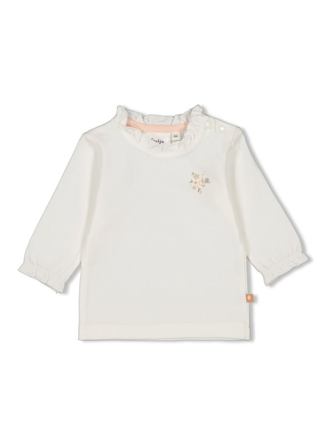 Longsleeve - Bloom With Love – offwhite