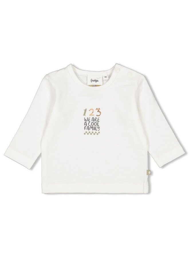 Longsleeve - Cool Family – offwhite