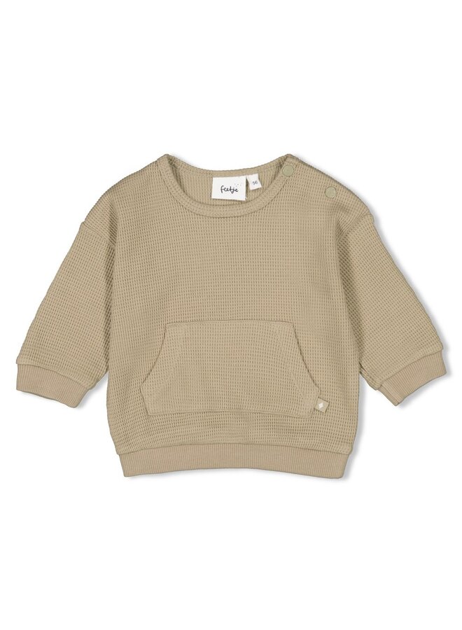 Feetje - Sweater - Cool Family – groen