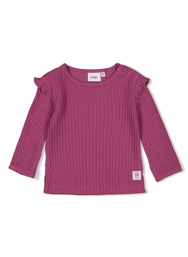 Feetje - Longsleeve rib - Sunny Love – violet