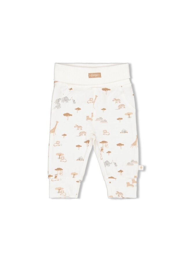 Broek AOP - Welcome Wild One – offwhite