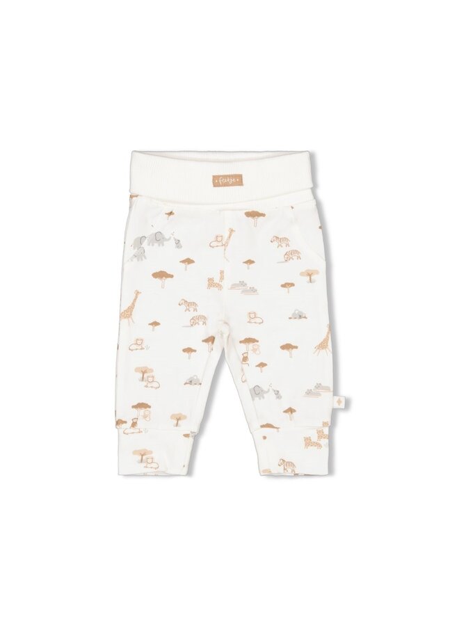 Feetje - Broek AOP - Welcome Wild One – offwhite