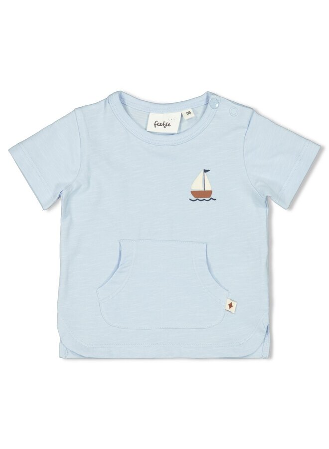 Feetje - T-shirt - Let's Sail – blauw