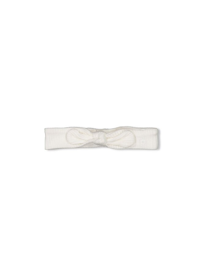 Haarband rib met borduursels - Strawberry Fields – offwhite