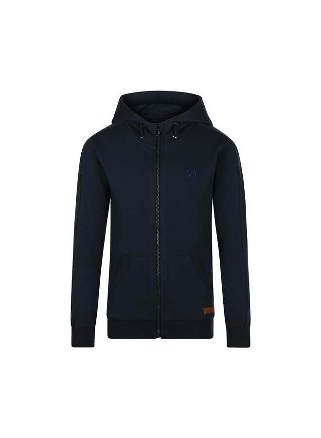 Cardigan with hood ls – navy