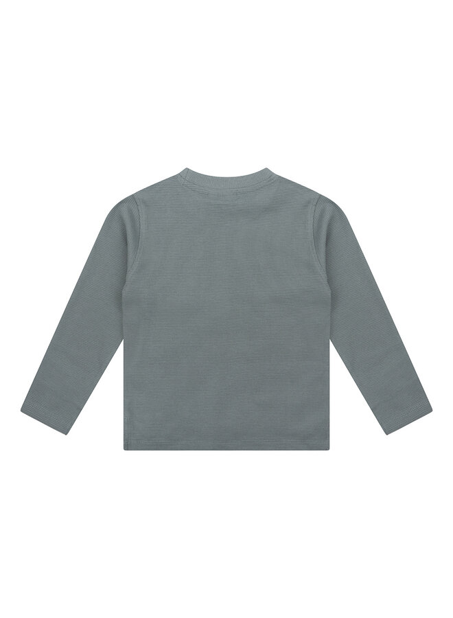 Daily7 - Organic T-shirt Longsleeve Pocket - Stone Green