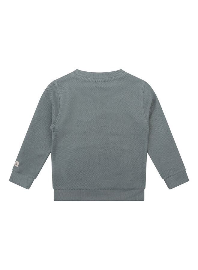 Daily7 - Organic Sweater Kangaroo Pocket - Stone Green