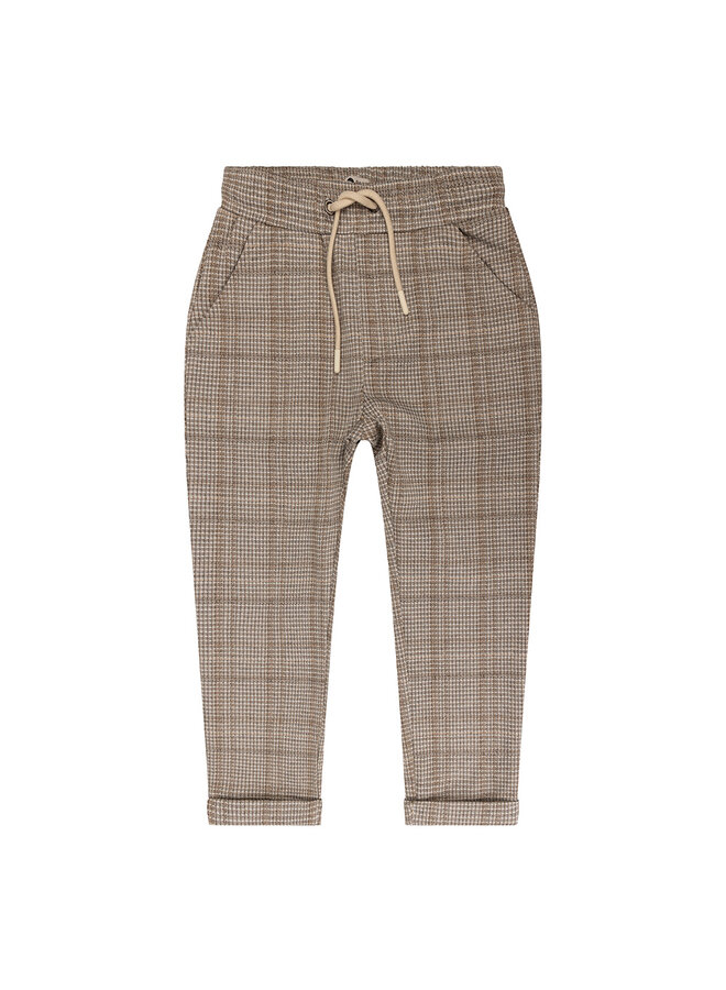 Daily7 - Check Pants - Camel sand