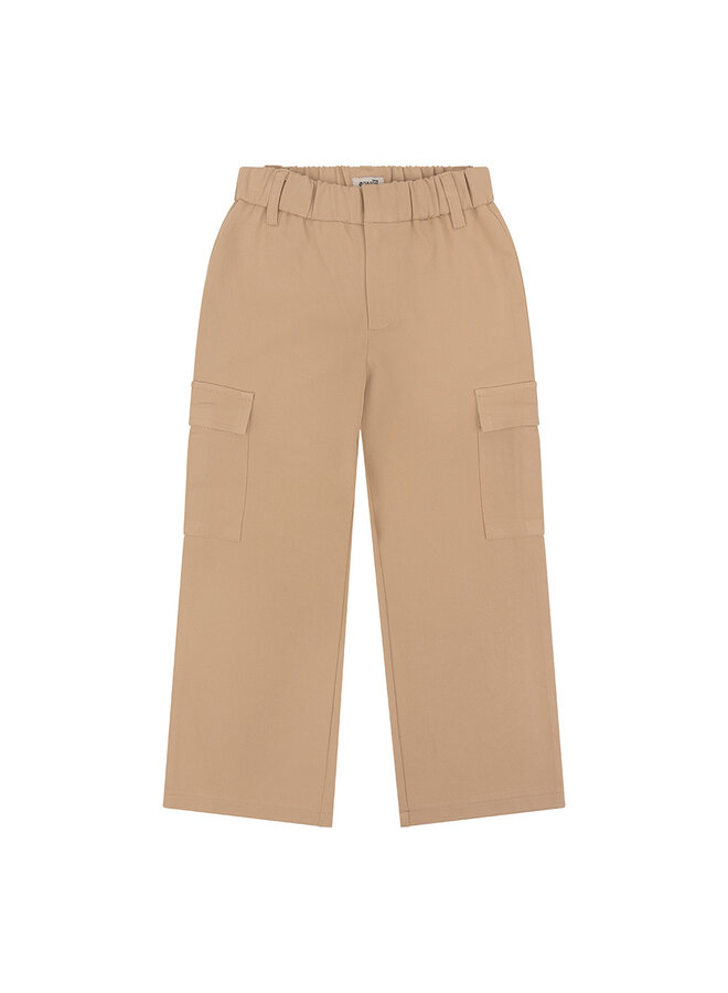 Cargo Twill Pants Wide Fit – Camel Sand