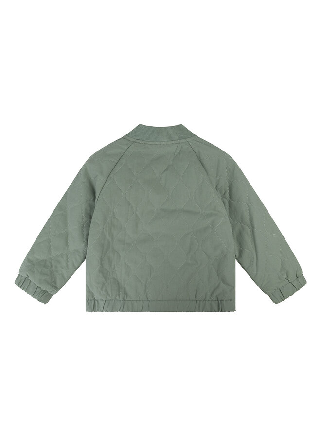 Daily7 - Oversized Bomber Jacket Padded - Stone Green