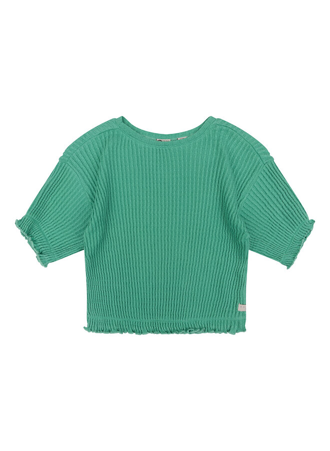 Daily7 - T-shirt Fancy Rib – Green Sea