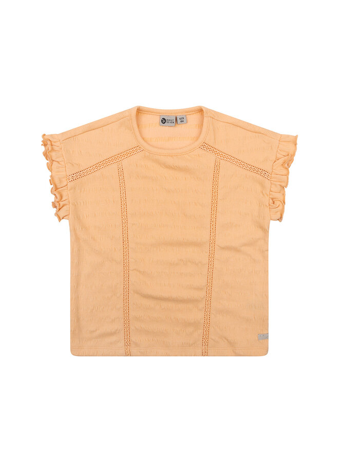 Daily7 - Organic T-shirt Fancy Tape - Dusty Salmon