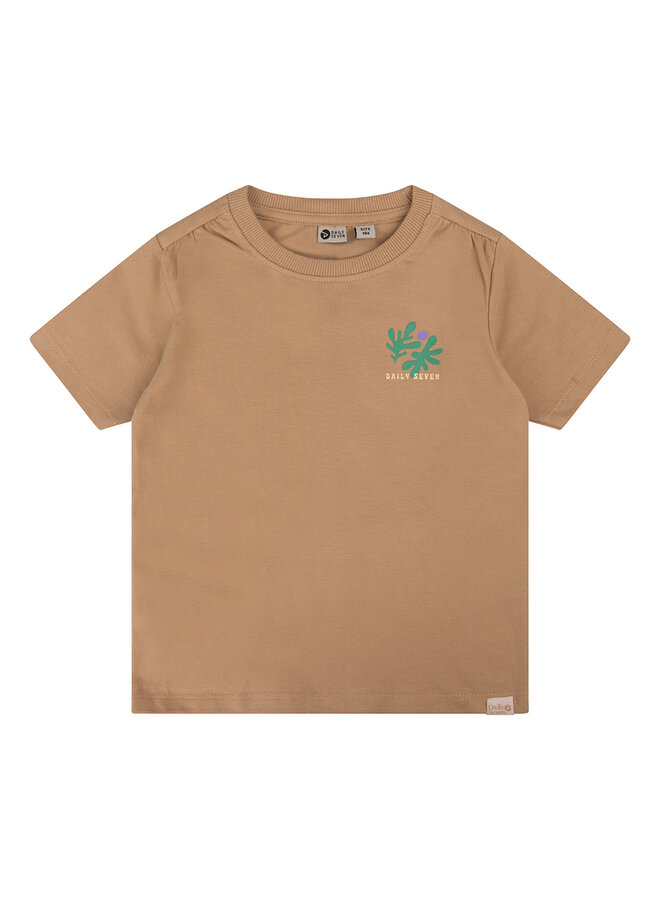 Organic T-shirt Ibiza - Camel sand