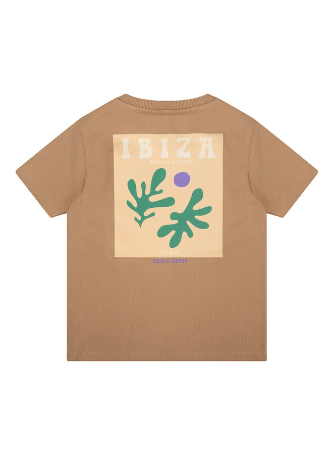 Daily7 - Organic T-shirt Ibiza - Camel sand