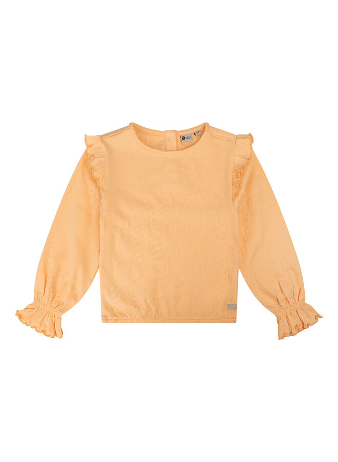 Daily7 - Organic T-shirt Longsleeve Structure - Dusty Salmon