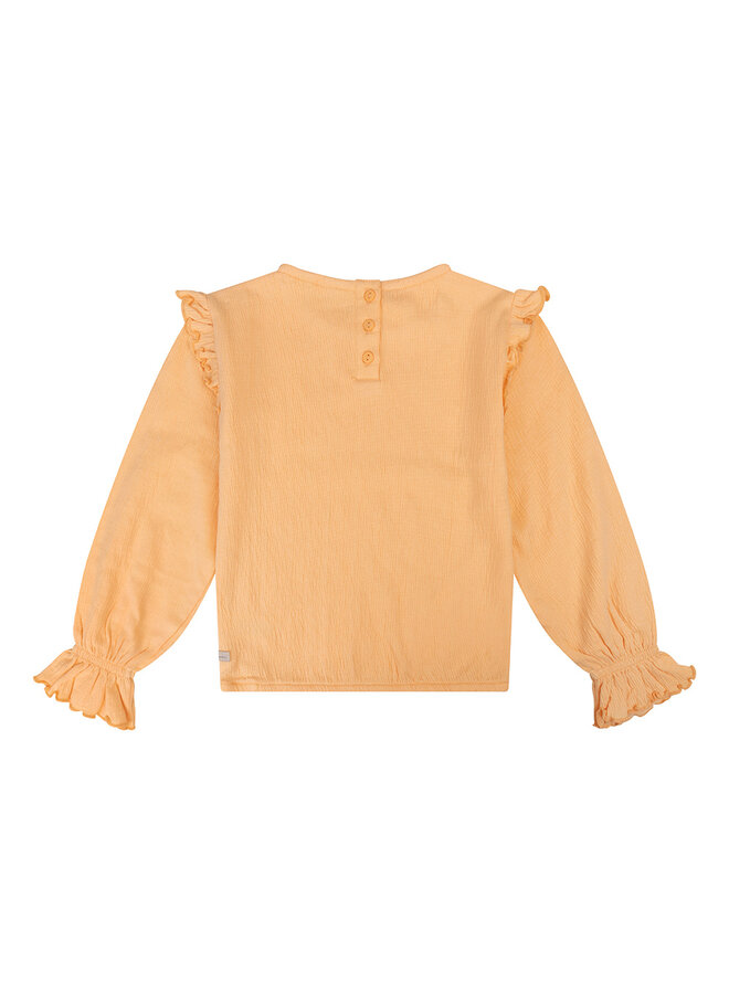 Daily7 - Organic T-shirt Longsleeve Structure - Dusty Salmon