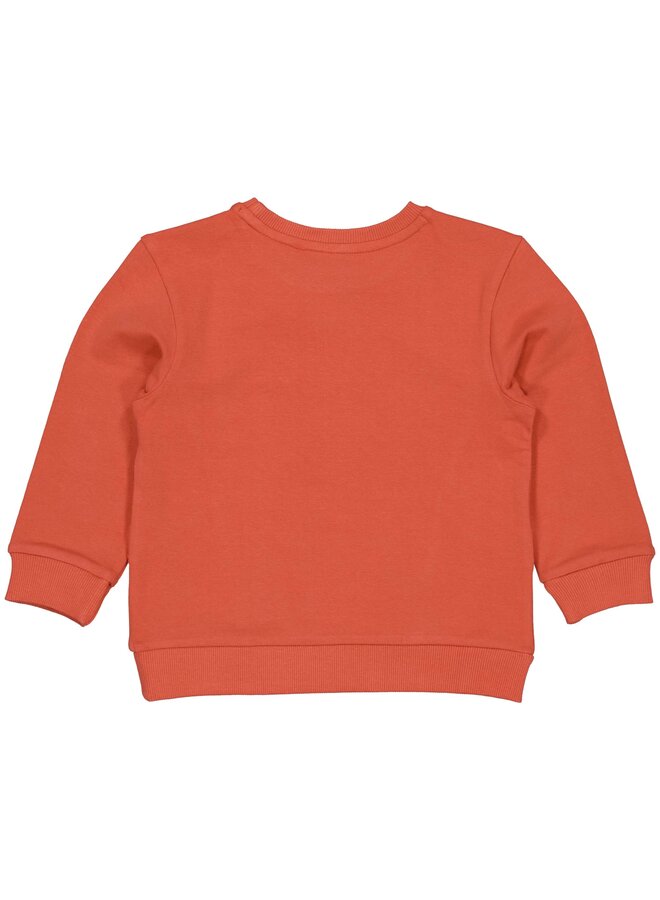 Levv - Menno – Boys Sweater - Orange Red