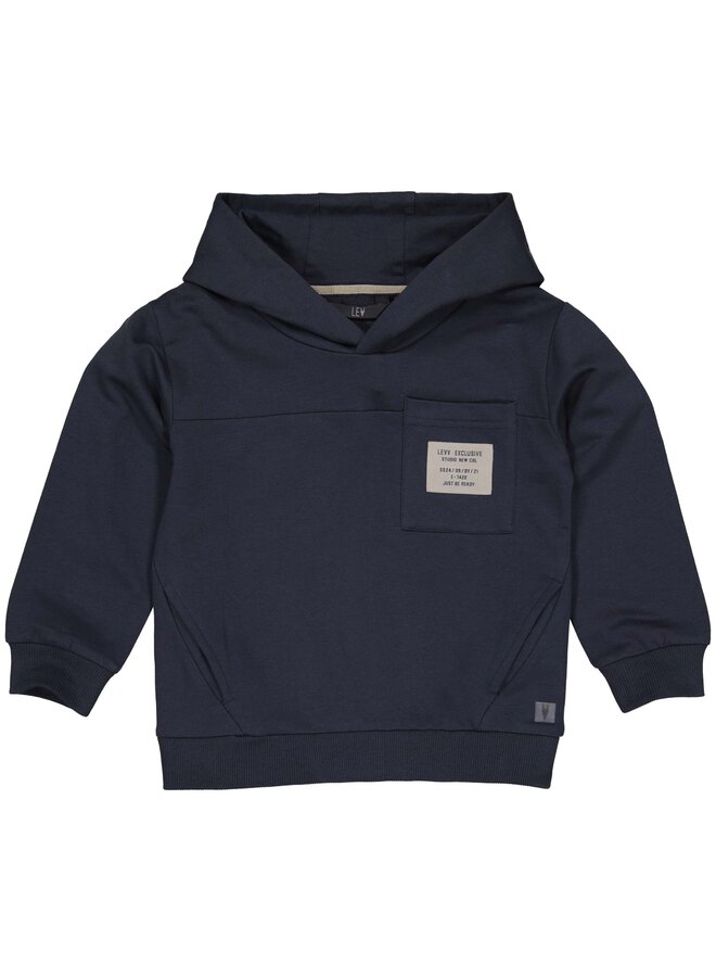 Mert – Boys Hooded Sweater – Night Blue