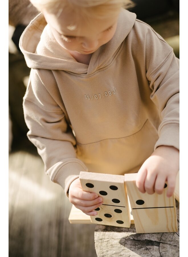 Levv - Mick – Boys Hooded Sweater – Taupe