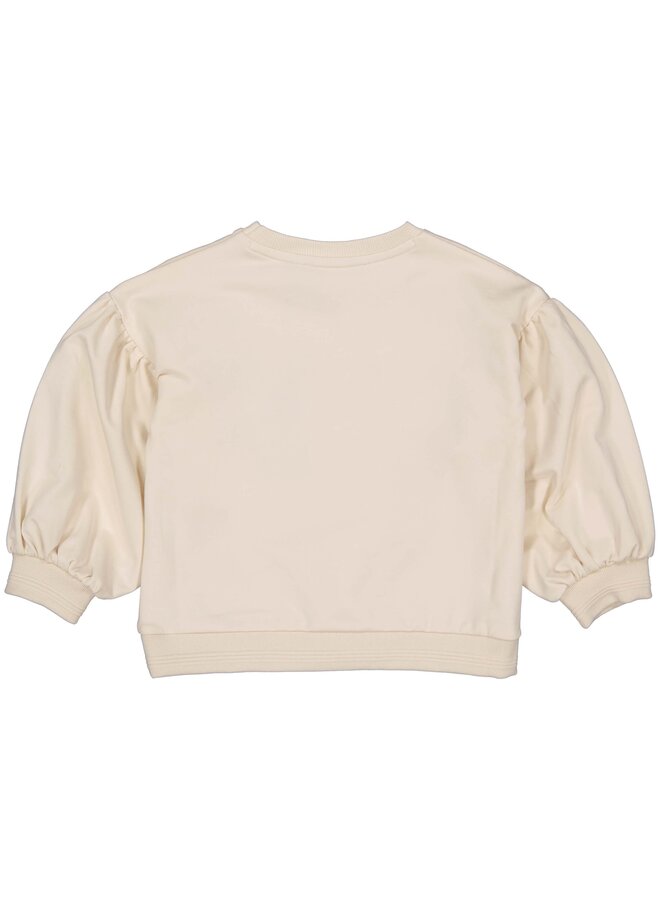 Levv - Mijntje – Girls Oversized Sweater – Ivory White
