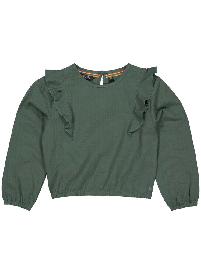 Quapi - Bente – Blouse – Dark Green