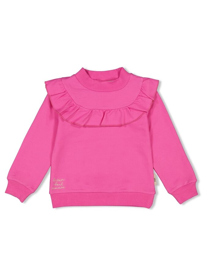 Sweater ruches - Dream About Summer – roze